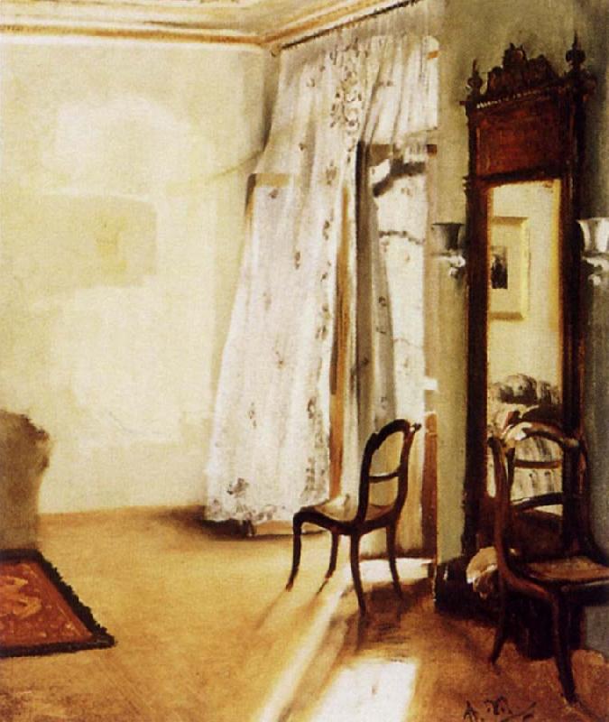 Adolf Friedrich Erdmann Menzel The Balcony Room France oil painting art